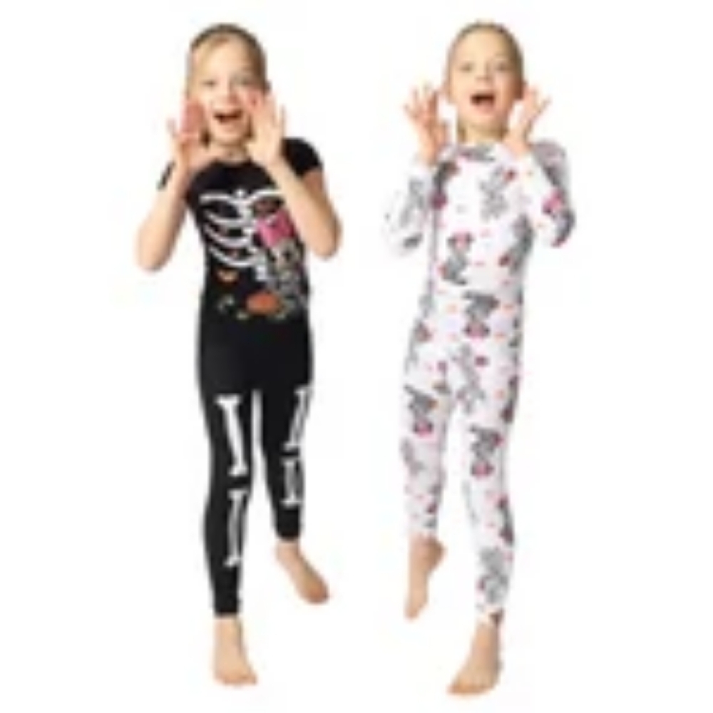 Disney Minnie Mouse Kids' 4-piece Halloween Pajama Set